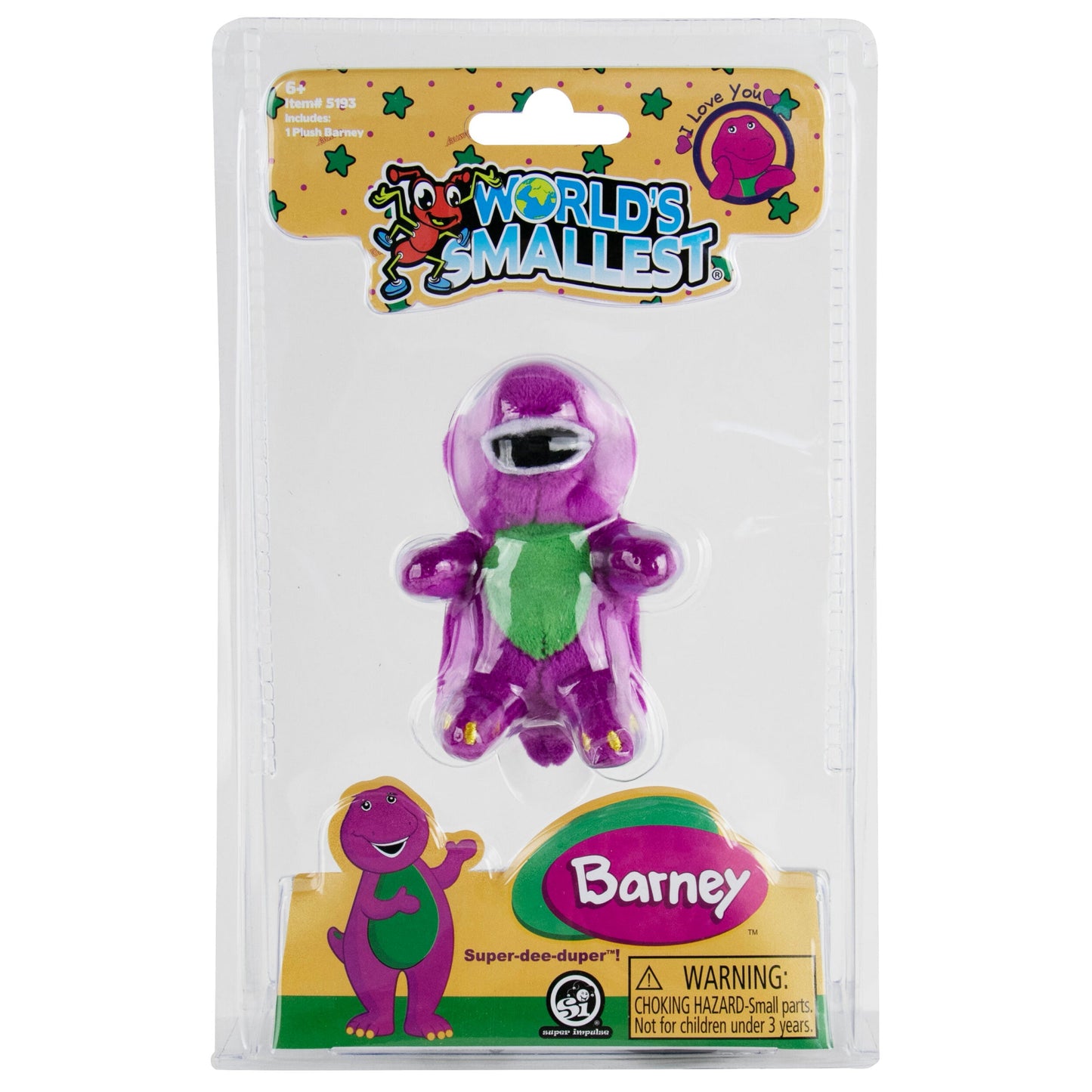 World's Smallest Barney Plushie