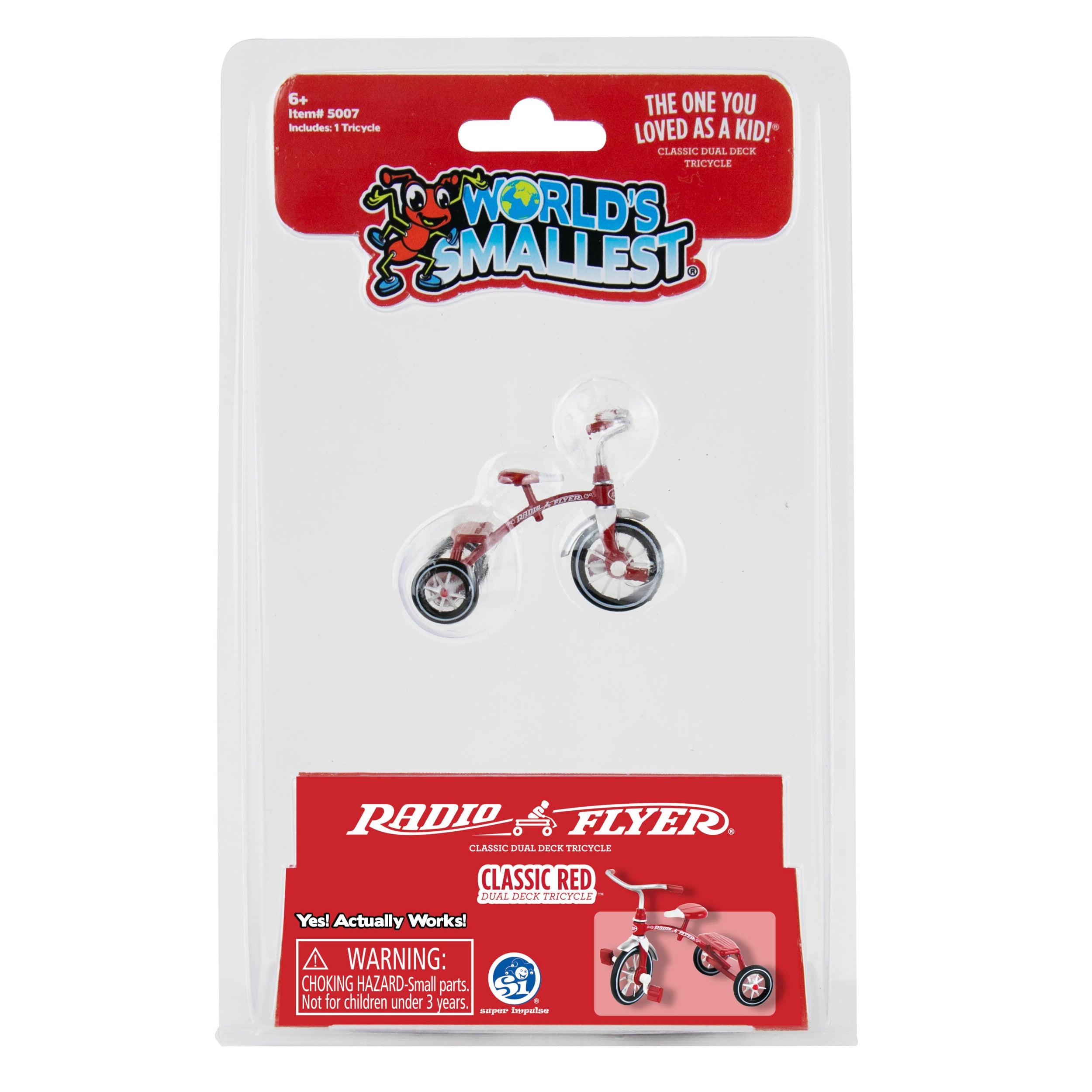 World s Smallest Radio Flyer Classic Red Dual Deck Tricycle Big Game Hunter Toys