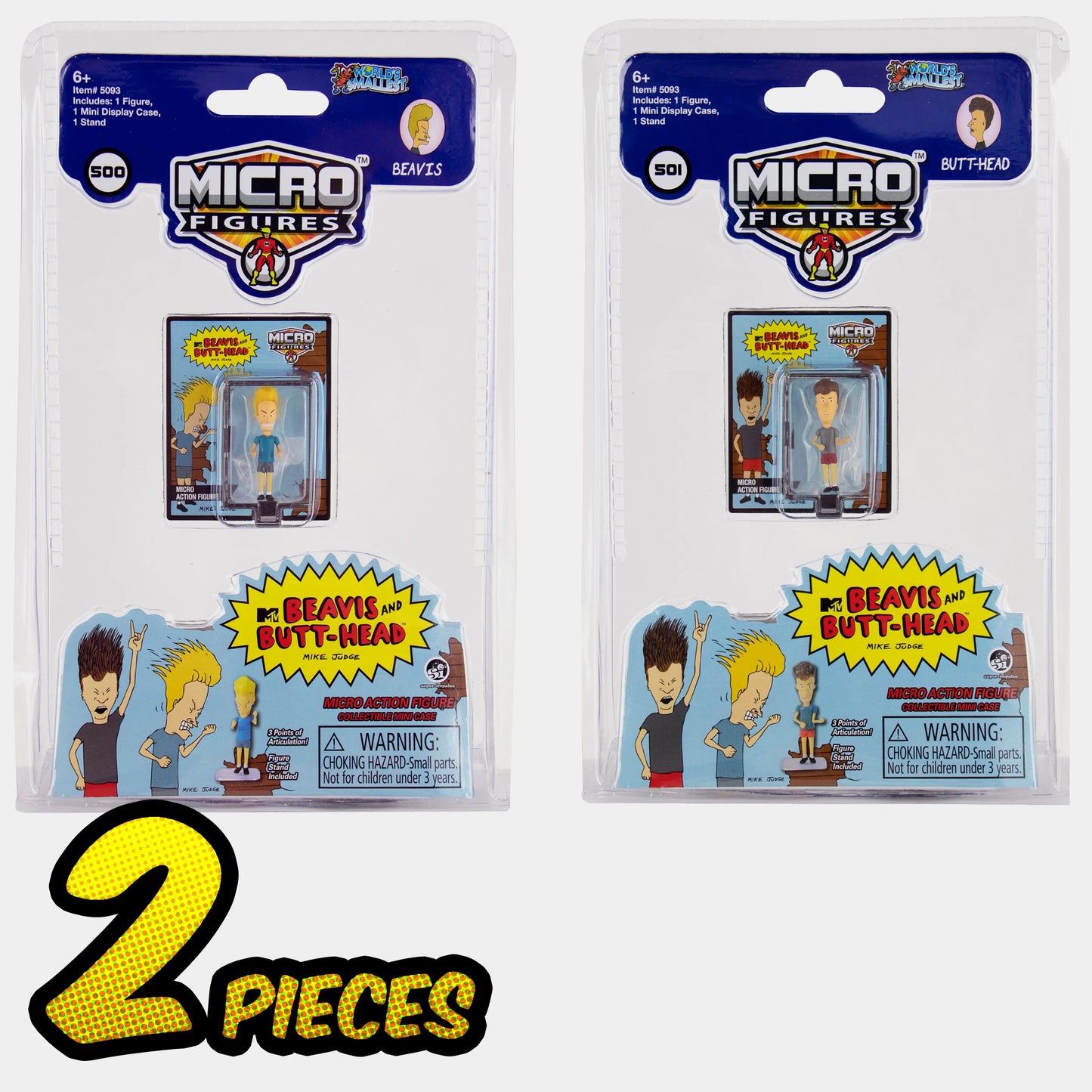 World’s Smallest Beavis and Butt-Head Micro Figures