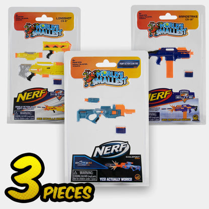 World’s Smallest Nerf Elite 2.0 Blasters