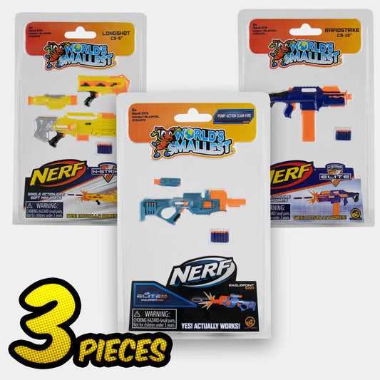 World’s Smallest Nerf Elite 2.0 Blasters