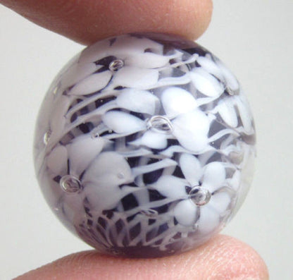 SWEET DITSY Handmade Art Glass Collector Marble~22mm