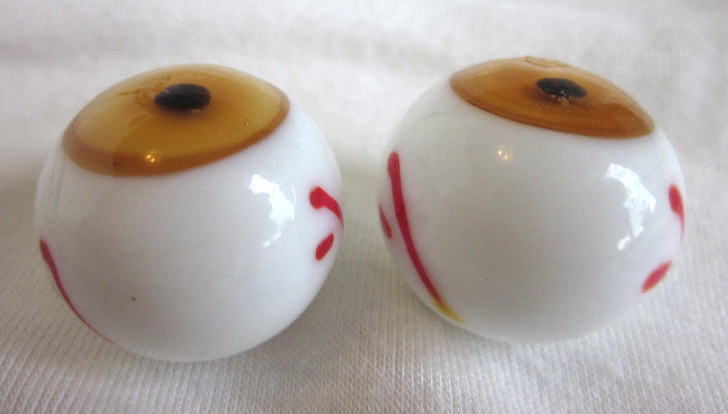 BROWN EYEBALL Handmade Glass Marble~21mm