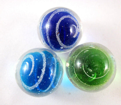 Big Game Toys 3pc Jet Stream Handmade Collector Marbles