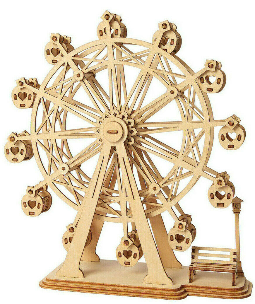 Robotime Laser cut Wood Ferris Wheel Model Kit Laser-Cut ROKR 3D Puzzle Toy DIY